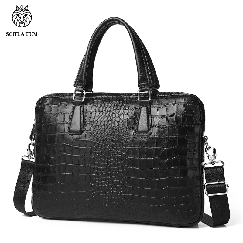 Luxury Bags That Fit Laptop - SCHLATUM Valigette in vera pelle con