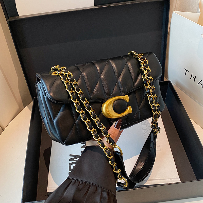Luxury Bags On Sale - Borsa a Tracolla in Pelle Trapuntata