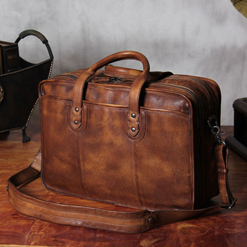 Luxury Bags That Fit Laptop - Borsa Portadocumenti di Lusso in Vera