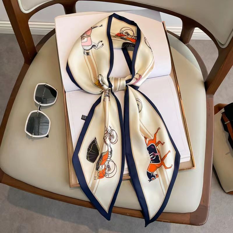 Luxury Bags Design - Sciarpa per copricapo skinny in seta