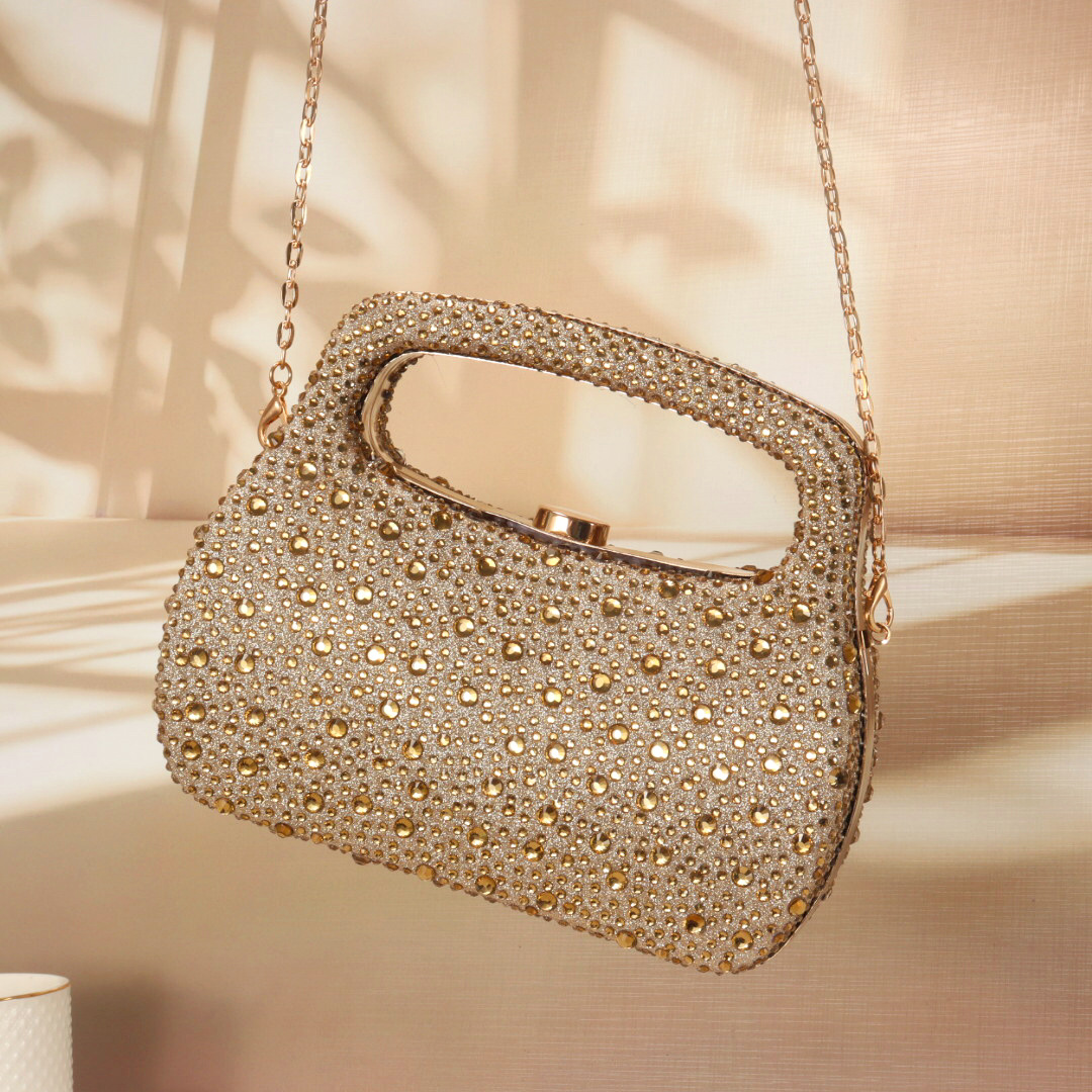 Luxury Bags Gold - Borsa da sera di lusso con