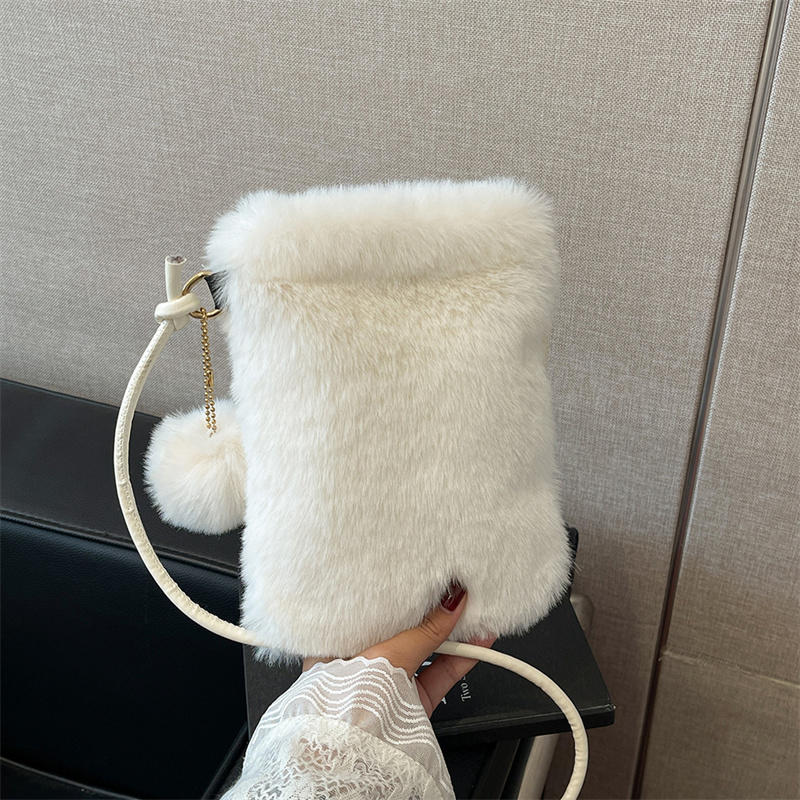 Accordion Wallet Zip - Borsa per telefono in peluche Autunno