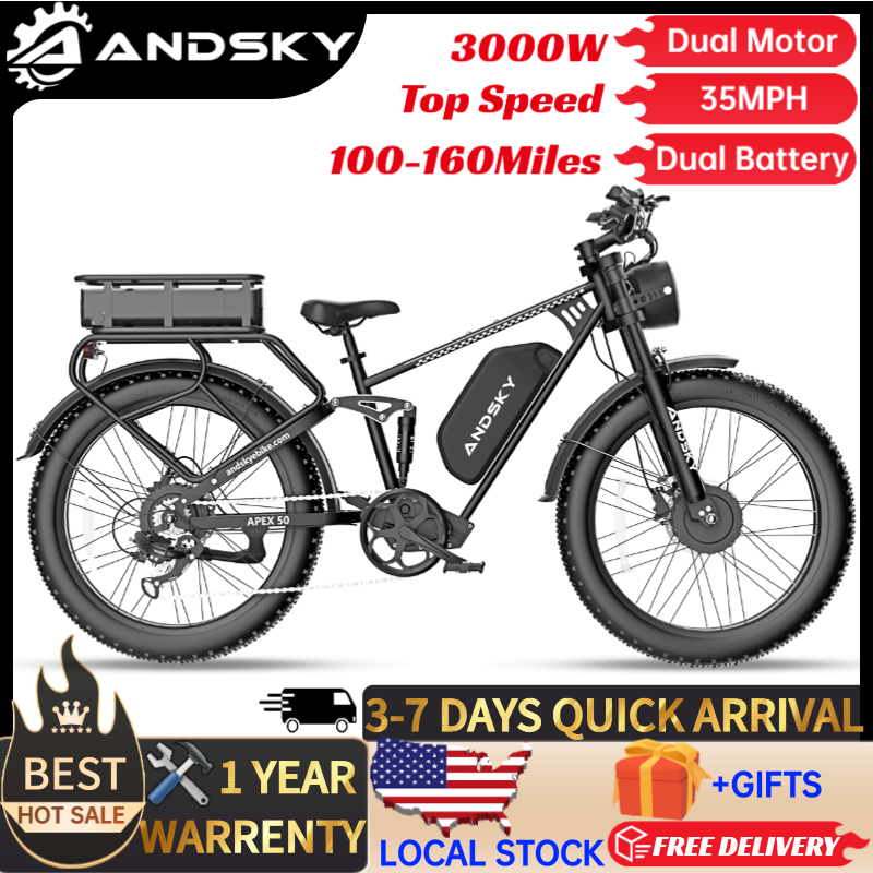 Luxury Bags On Sales - Bici Elettrica ANDSKY Apex50 AWD 3000W