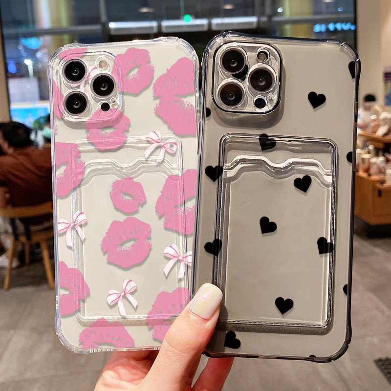 Luxury Bags In Store - Custodia Trasparente per iPhone con Porta