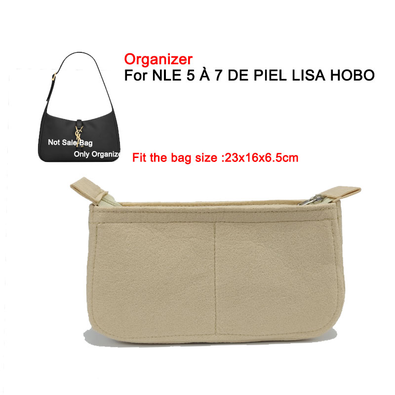 Luxury Bags Ysl - Organizer in Feltro per Borsa LE