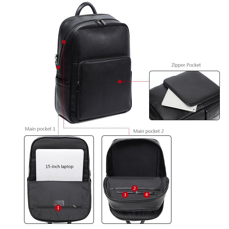 Zaini da uomo in vera pelle di - Luxury Bags That Fit Laptop recensione e prezzo