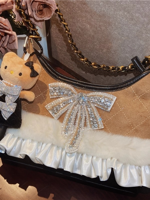 Borsa da ascella con strass pe - Half Moon Bag Suede recensione e prezzo