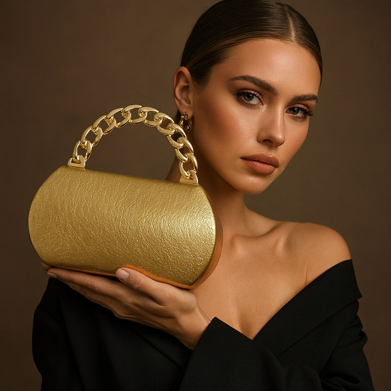 Borsa da sera da donna di moda - Luxury Bags Gold recensione e prezzo