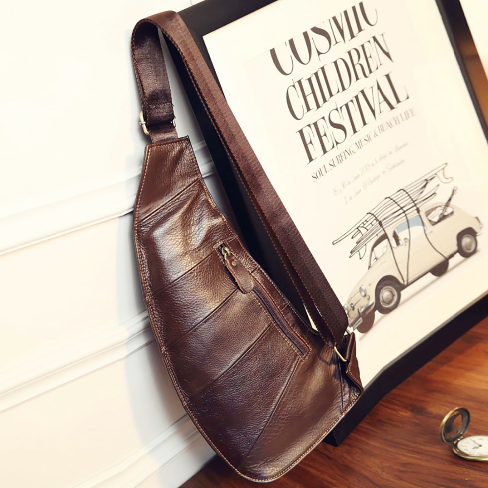Zaino da uomo in vera pelle di - Half Moon Bag Suede recensione e prezzo