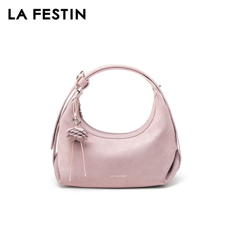 LA FESTIN Borsa originale da d - Half Moon Bag Suede recensione e prezzo