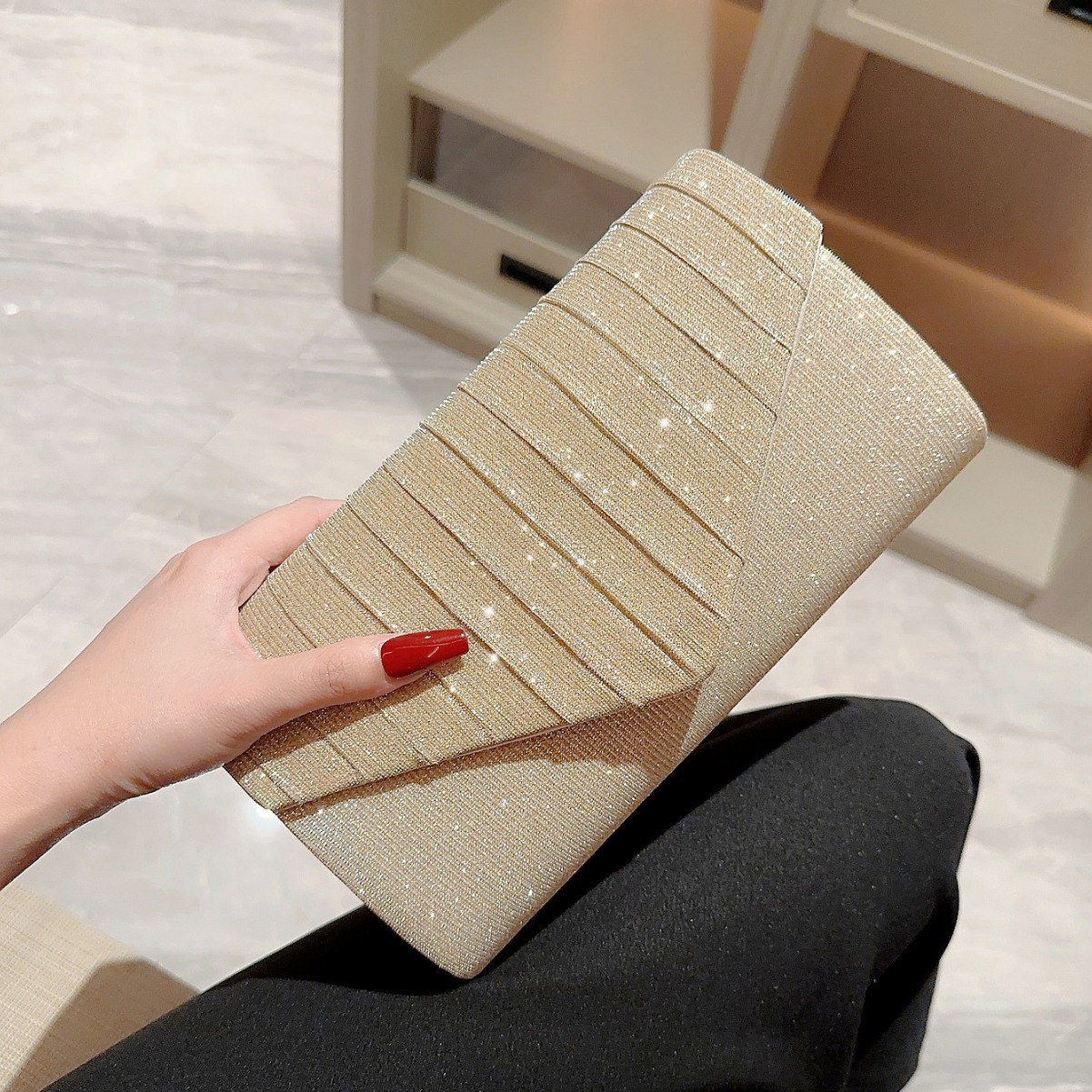 Borsa da sera di lusso color o - Luxury Bags Gold recensione e prezzo