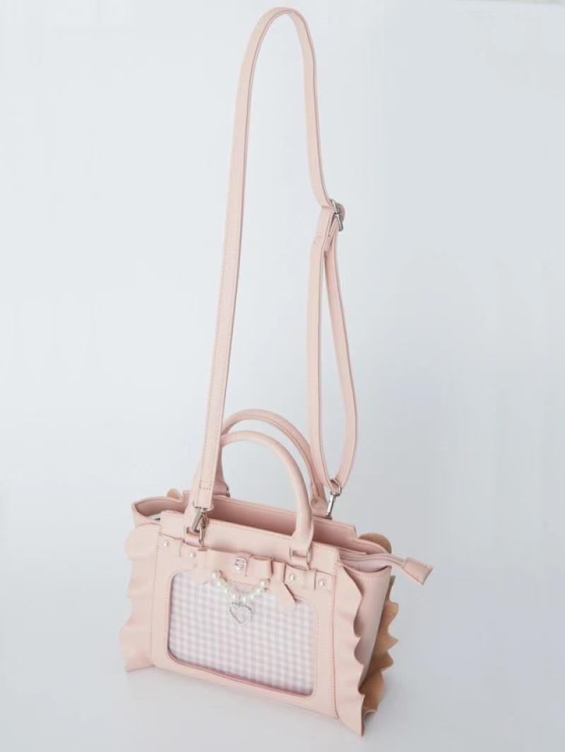 Borsa Harajuku quadrata rosa I - Accordion Wallet Zip recensione e prezzo